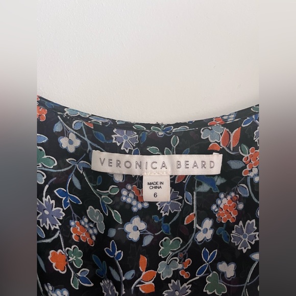 Veronica Beard Marilyn Cold Shoulder Ruffle Dress - Picture 7 of 10